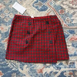 Exlura Y2K red plaid skirt size Medium